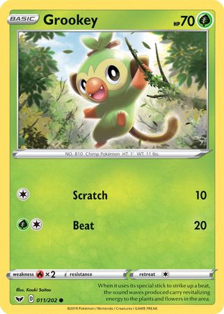 Grookey (011/202) (Premium Collection) [Sword & Shield: Base Set] | The Time Vault CA