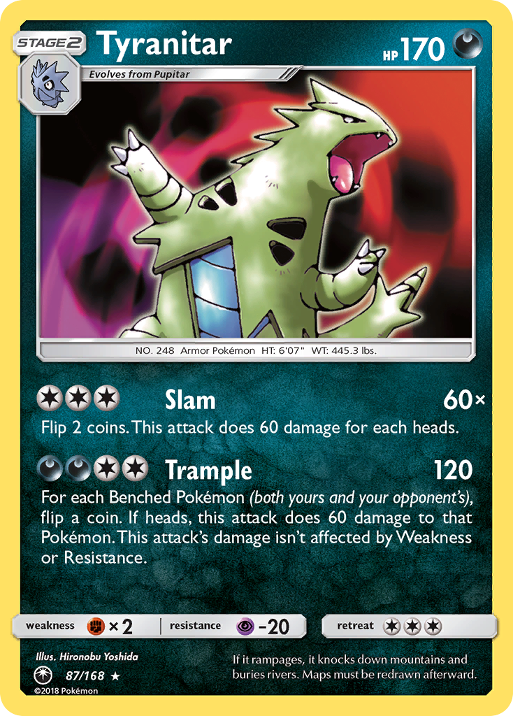 Tyranitar (87/168) [Sun & Moon: Celestial Storm] | The Time Vault CA