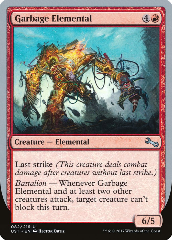 Garbage Elemental (6/5 Creature) [Unstable] | The Time Vault CA