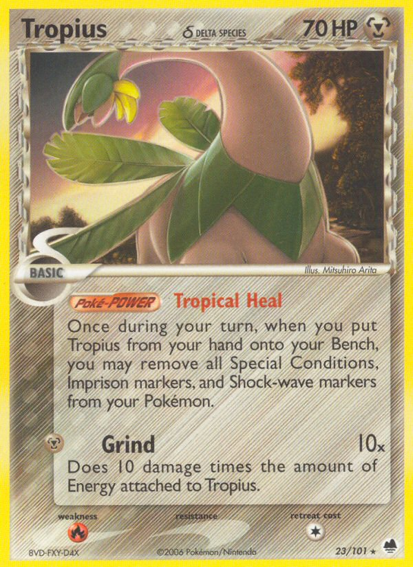 Tropius (23/101) (Delta Species) [EX: Dragon Frontiers] | The Time Vault CA