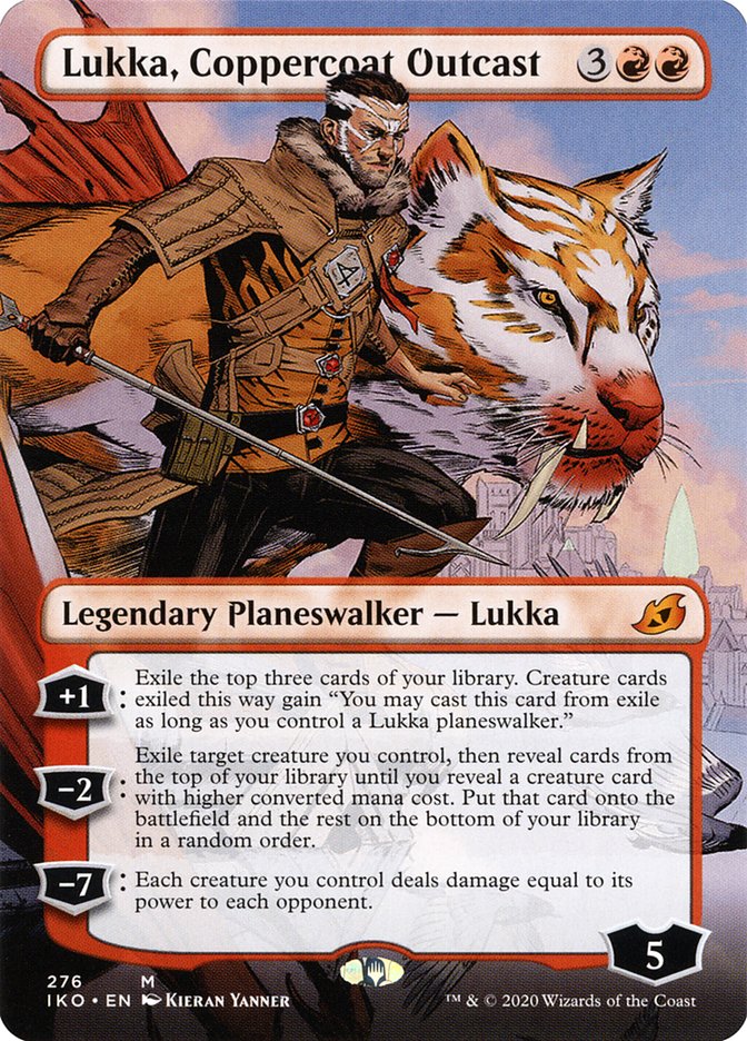 Lukka, Coppercoat Outcast (Borderless) [Ikoria: Lair of Behemoths] | The Time Vault CA