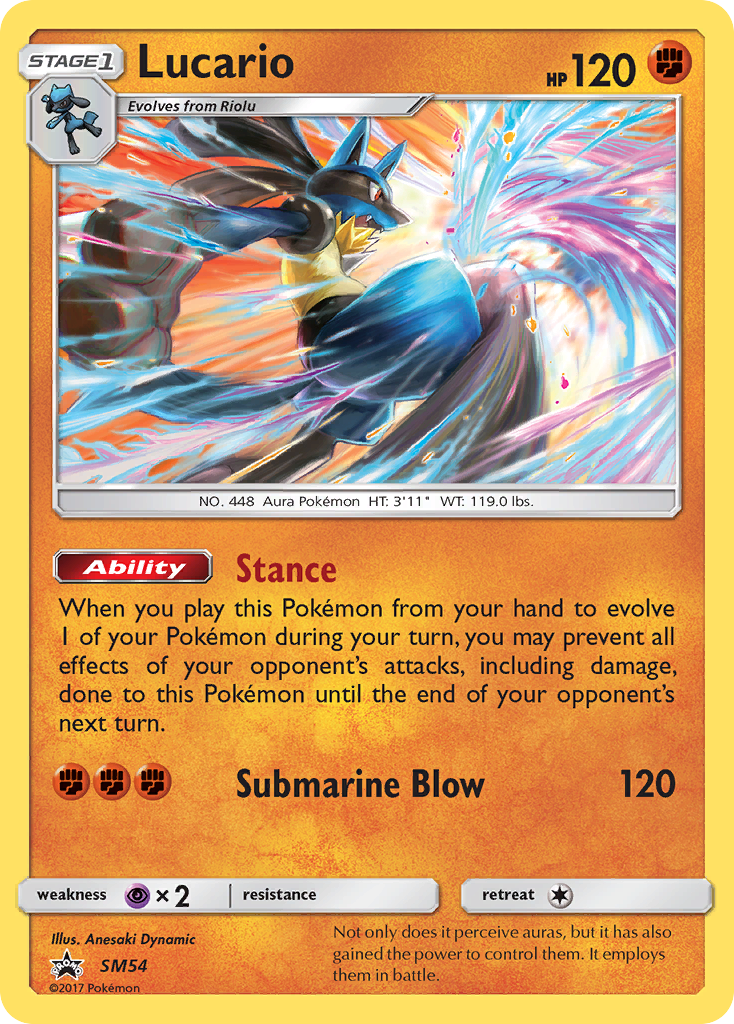 Lucario (SM54) [Sun & Moon: Black Star Promos] | The Time Vault CA