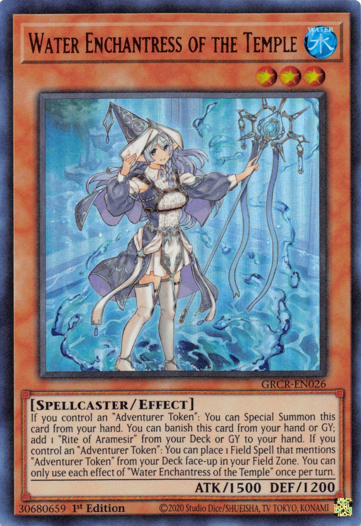 Water Enchantress of the Temple [GRCR-EN026] Ultra Rare | The Time Vault CA