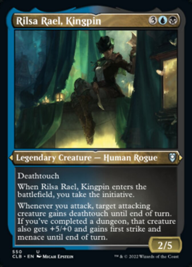 Rilsa Rael, Kingpin (Foil Etched) [Commander Legends: Battle for Baldur's Gate] | The Time Vault CA