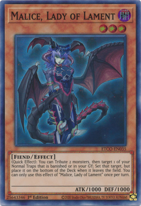 Malice, Lady of Lament [ETCO-EN035] Super Rare | The Time Vault CA