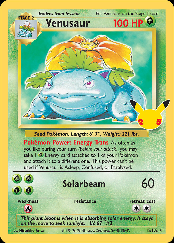 Venusaur (15/102) [Celebrations: 25th Anniversary - Classic Collection] | The Time Vault CA