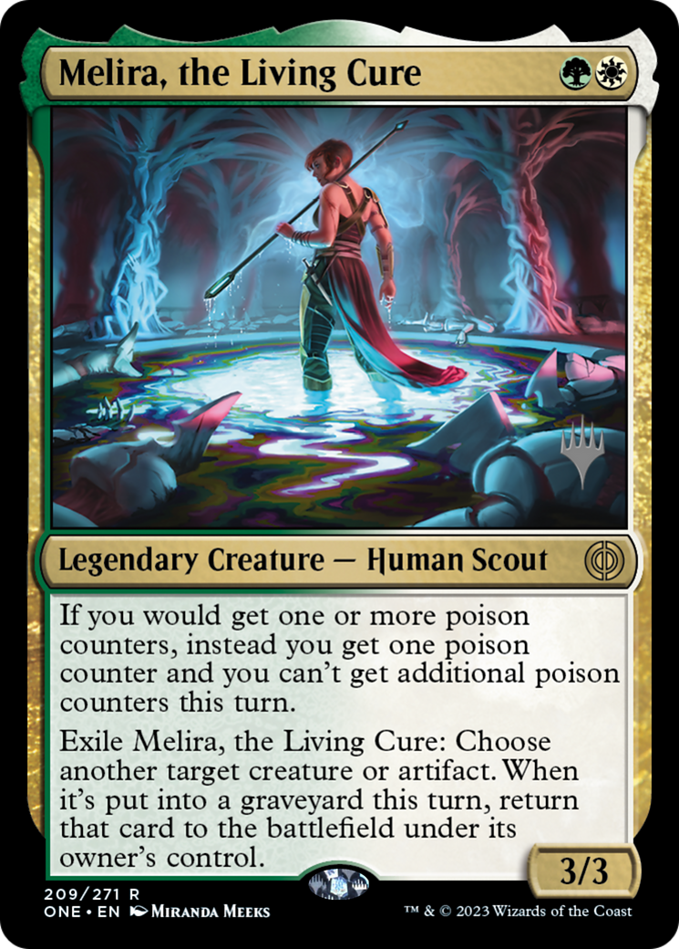 Melira, the Living Cure (Promo Pack) [Phyrexia: All Will Be One Promos] | The Time Vault CA