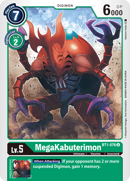 MegaKabuterimon [BT1-076] [Release Special Booster Ver.1.0] | The Time Vault CA