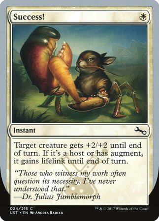 Success! [Unstable] | The Time Vault CA