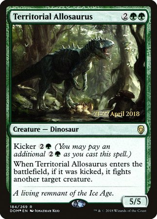 Territorial Allosaurus [Dominaria Promos] | The Time Vault CA