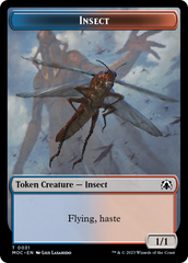 Soldier // Insect Double-Sided Token [March of the Machine Commander Tokens] | The Time Vault CA