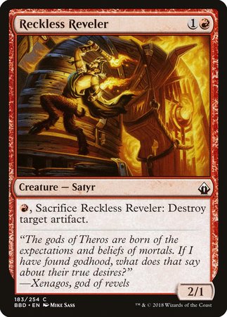 Reckless Reveler [Battlebond] | The Time Vault CA