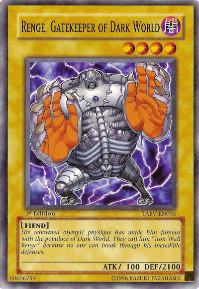 Renge, Gatekeeper of Dark World [TAEV-EN003] Common | The Time Vault CA
