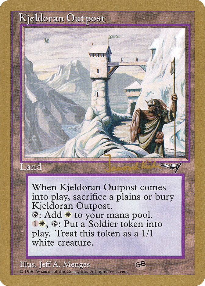 Kjeldoran Outpost (Janosch Kuhn) [World Championship Decks 1997] | The Time Vault CA