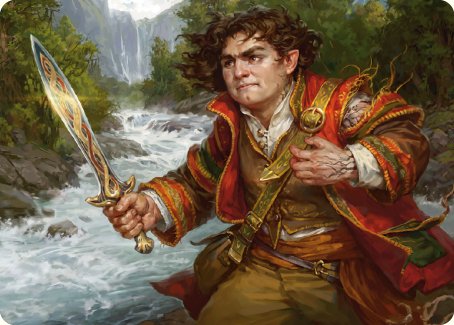 Frodo Baggins Art Card (16/81) [The Lord of the Rings: Tales of Middle-earth Art Series] | The Time Vault CA