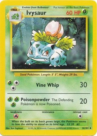 Ivysaur (30/102) [Base Set Unlimited] | The Time Vault CA