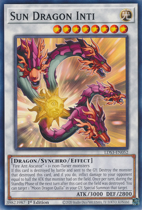 Sun Dragon Inti [LDS3-EN052] Common | The Time Vault CA