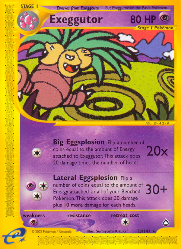 Exeggutor (13/147) [Aquapolis] | The Time Vault CA