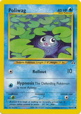 Poliwag (62/75) [Neo Discovery Unlimited] | The Time Vault CA