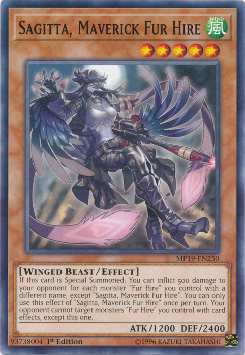 Sagitta, Maverick Fur Hire [MP19-EN250] Common | The Time Vault CA