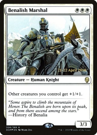 Benalish Marshal [Dominaria Promos] | The Time Vault CA