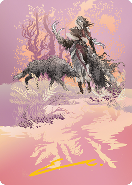 Arlinn, the Pack's Hope 2 Art Card (Gold-Stamped Signature) [Innistrad: Midnight Hunt Art Series] | The Time Vault CA
