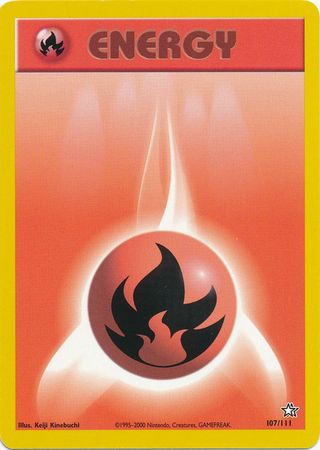 Fire Energy (107/111) [Neo Genesis Unlimited] | The Time Vault CA