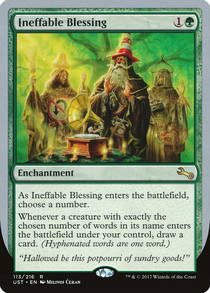 Ineffable Blessing ("choose a number") [Unstable] | The Time Vault CA