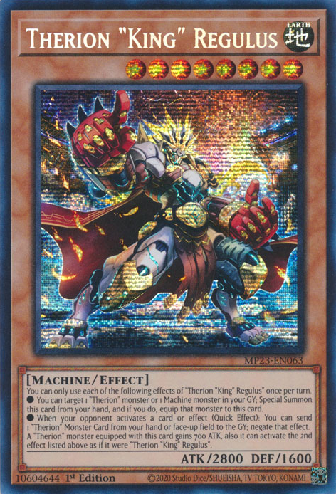 Therion "King" Regulus [MP23-EN063] Prismatic Secret Rare | The Time Vault CA