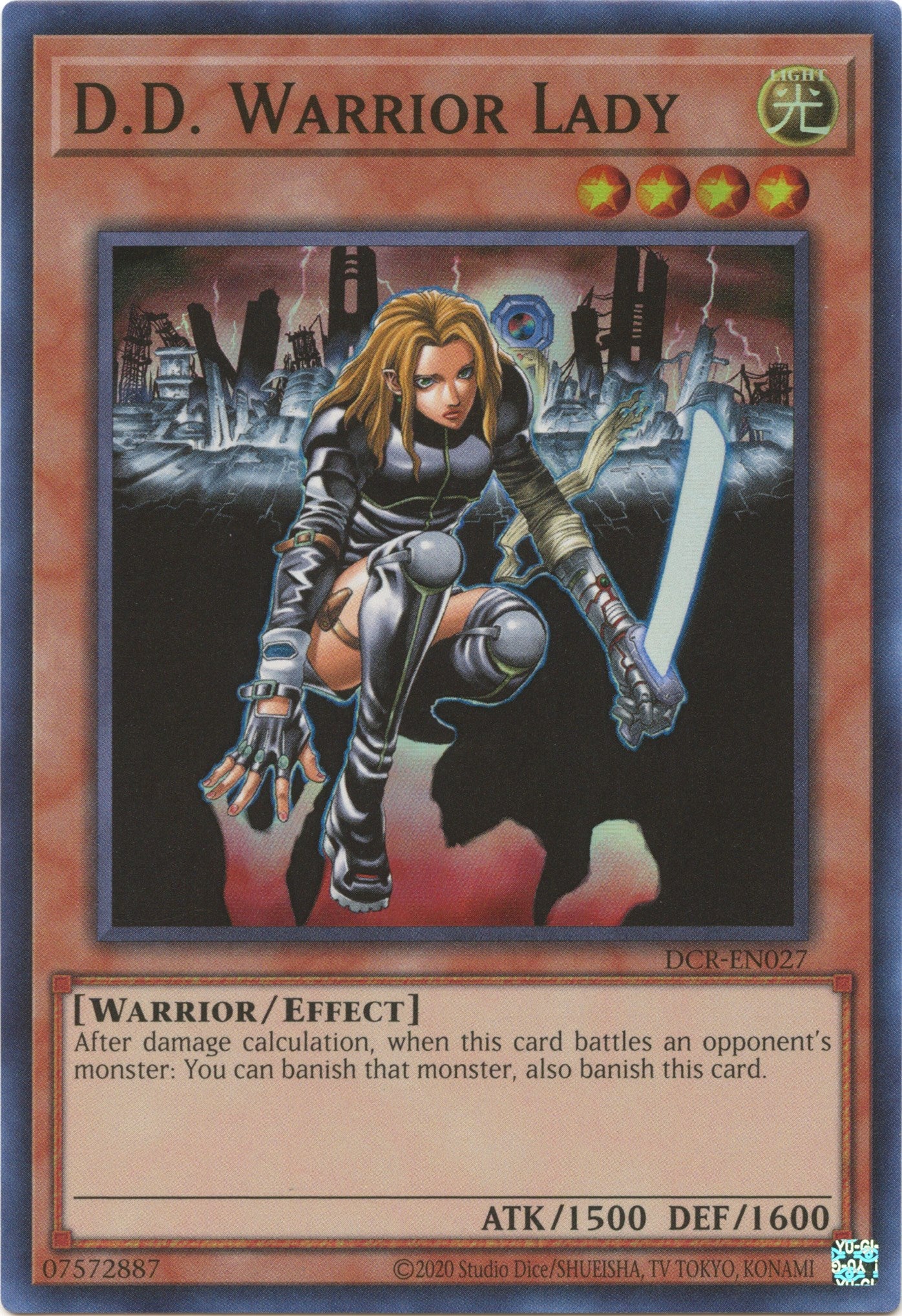 D.D. Warrior Lady (25th Anniversary) [DCR-EN027] Super Rare | The Time Vault CA