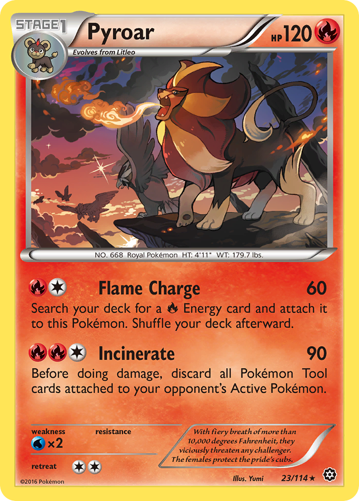 Pyroar (23/114) [XY: Steam Siege] | The Time Vault CA
