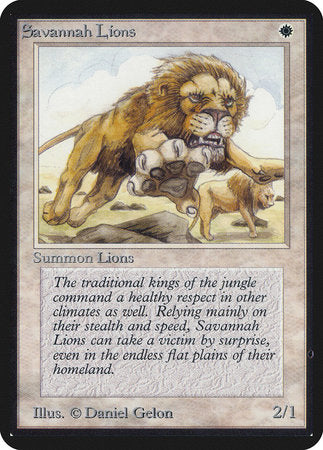 Savannah Lions [Limited Edition Alpha] | The Time Vault CA