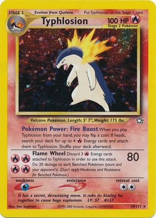 Typhlosion (18/111) [Neo Genesis Unlimited] | The Time Vault CA