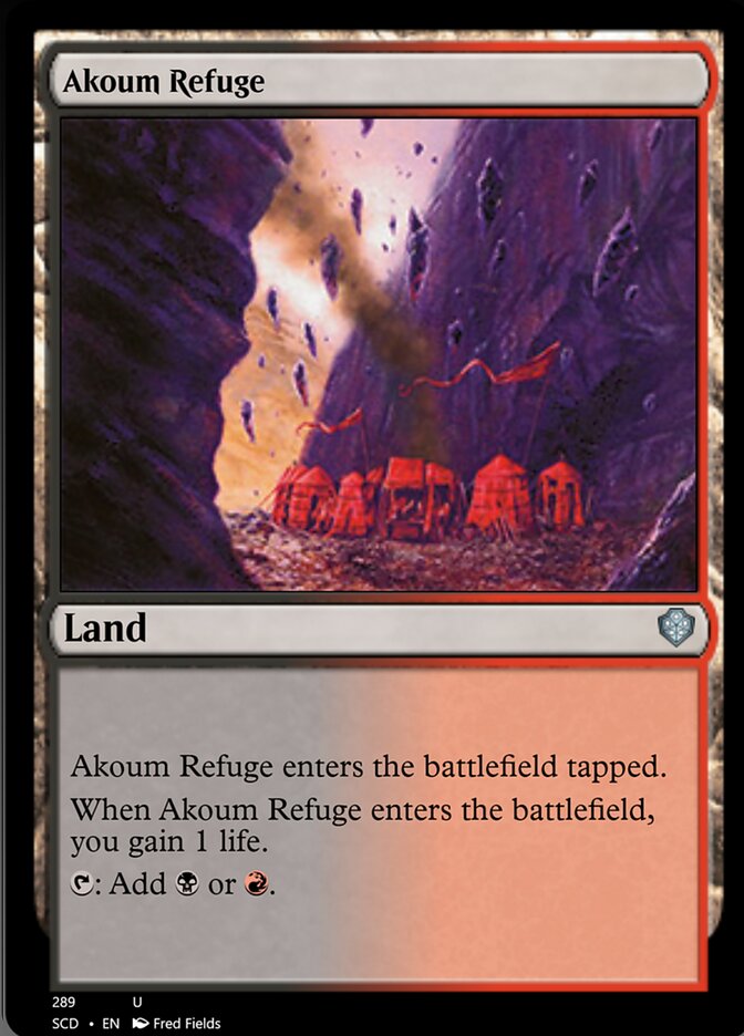 Akoum Refuge [Starter Commander Decks] | The Time Vault CA