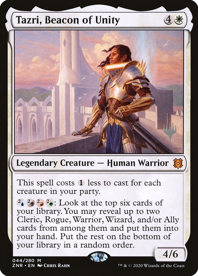 Tazri, Beacon of Unity (Promo Pack) [Zendikar Rising Promos] | The Time Vault CA