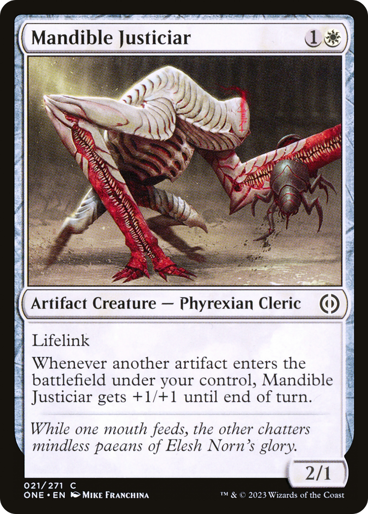 Mandible Justiciar [Phyrexia: All Will Be One] | The Time Vault CA