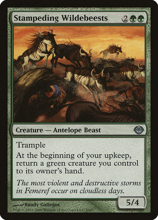 Stampeding Wildebeests [Duel Decks: Garruk vs. Liliana] | The Time Vault CA