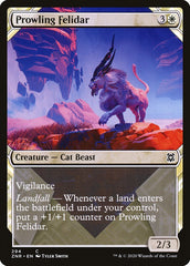 Prowling Felidar (Showcase) [Zendikar Rising] | The Time Vault CA