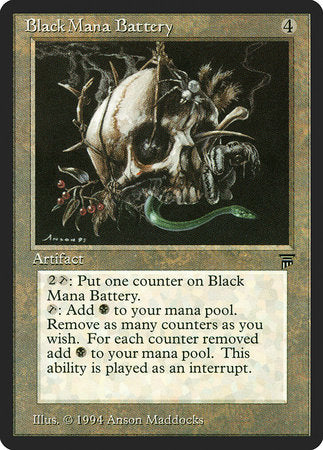 Black Mana Battery [Legends] | The Time Vault CA