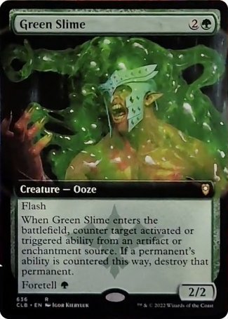 Green Slime (Extended Art) [Commander Legends: Battle for Baldur's Gate] | The Time Vault CA