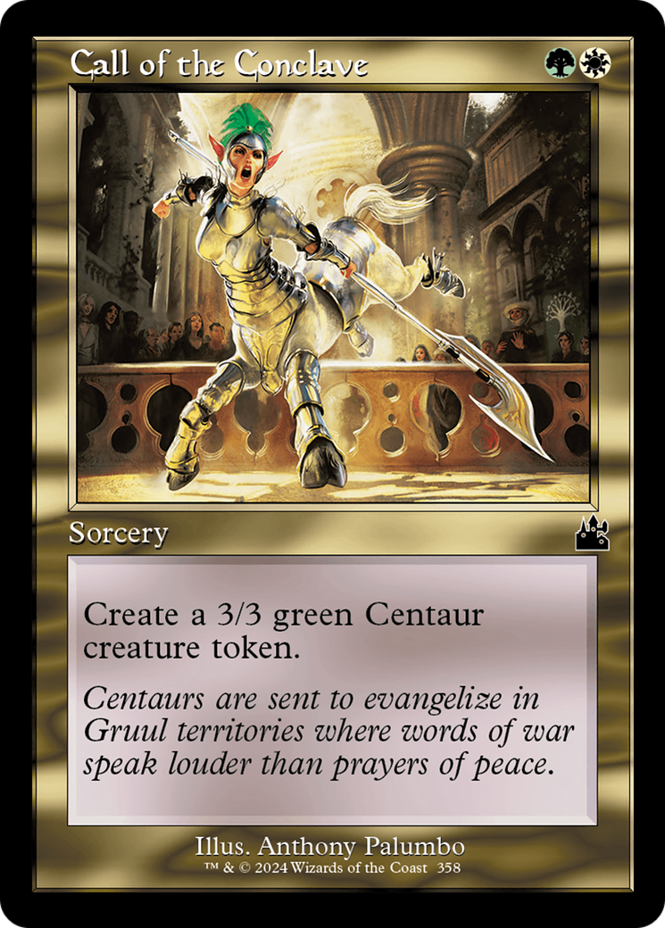 Call of the Conclave (Retro Frame) [Ravnica Remastered] | The Time Vault CA