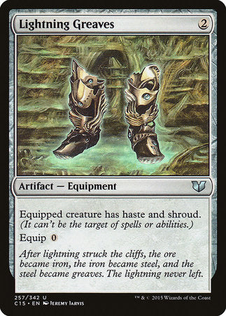 Lightning Greaves [Commander 2015] | The Time Vault CA