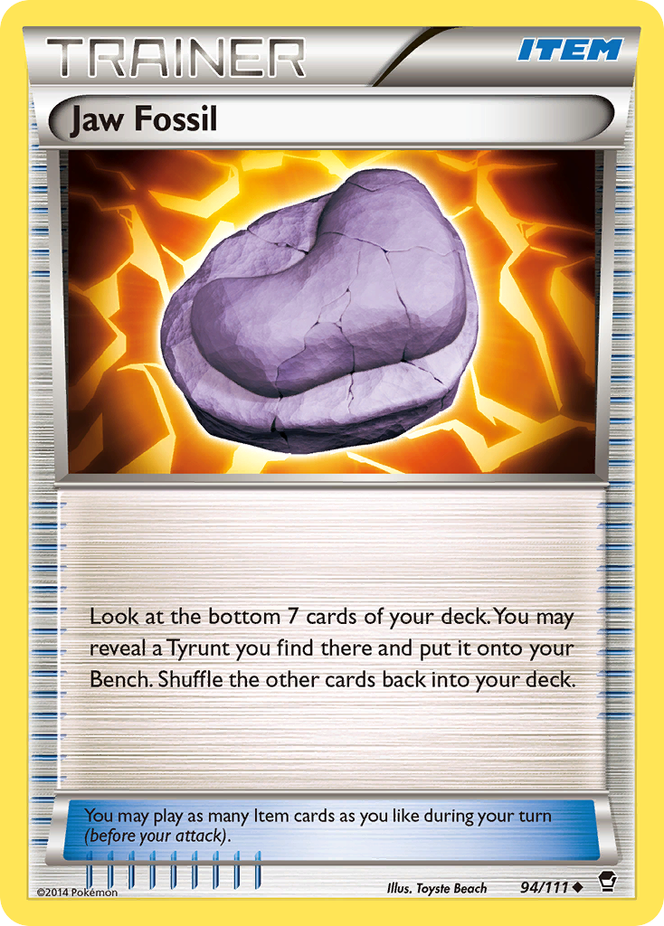 Jaw Fossil (94/111) [XY: Furious Fists] | The Time Vault CA