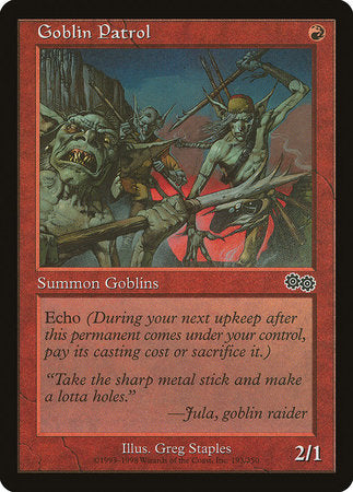 Goblin Patrol [Urza's Saga] | The Time Vault CA