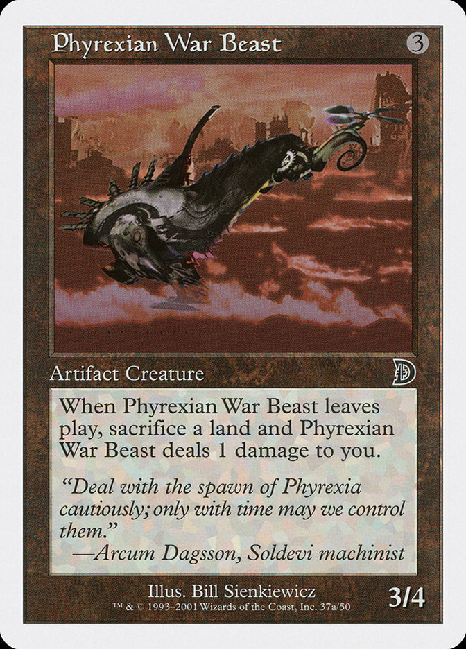Phyrexian War Beast (Signature on Left) [Deckmasters] | The Time Vault CA