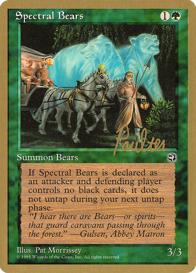 Spectral Bears (Preston Poulter) [Pro Tour Collector Set] | The Time Vault CA