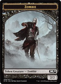Zombie // Goblin Double-sided Token (Game Night) [Core Set 2019 Tokens] | The Time Vault CA