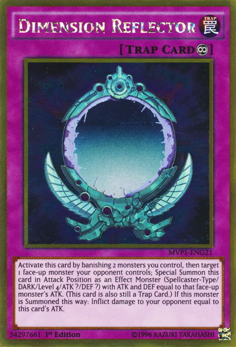 Dimension Reflector [MVP1-ENG21] Gold Rare | The Time Vault CA