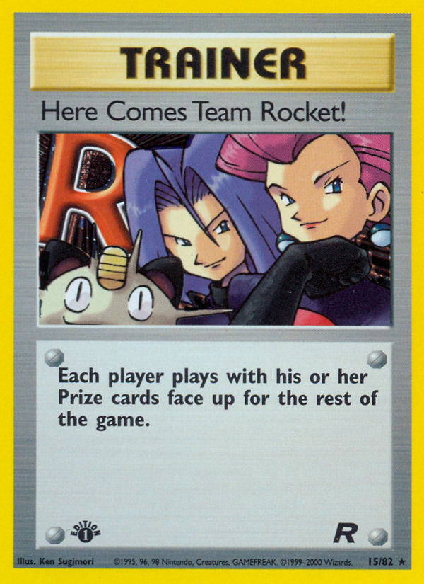 Here Comes Team Rocket! (15/82) [Team Rocket 1st Edition] | The Time Vault CA