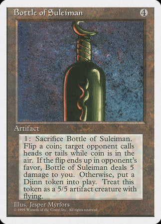 Bottle of Suleiman [Fourth Edition] | The Time Vault CA